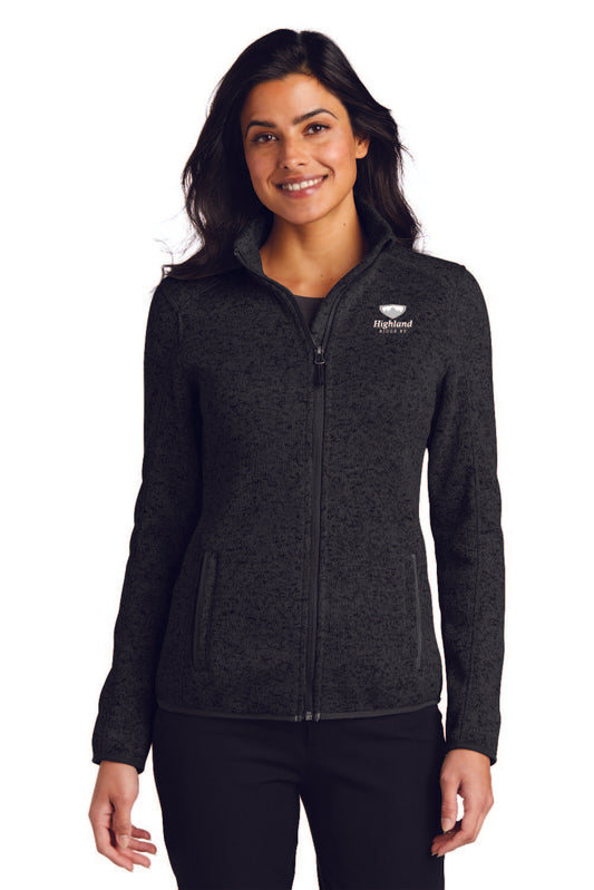 Port Authority® Ladies Sweater Fleece Jacket - L232