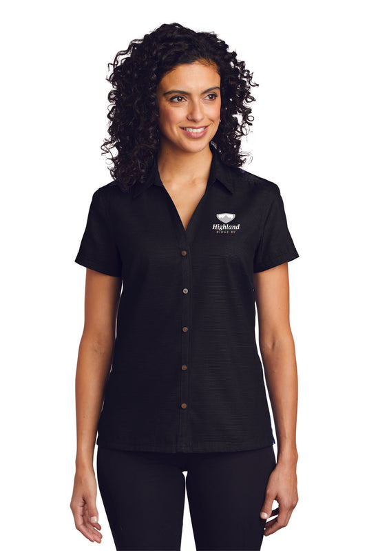 Ladies' Port Authority® Textured Camp Shirt - L662