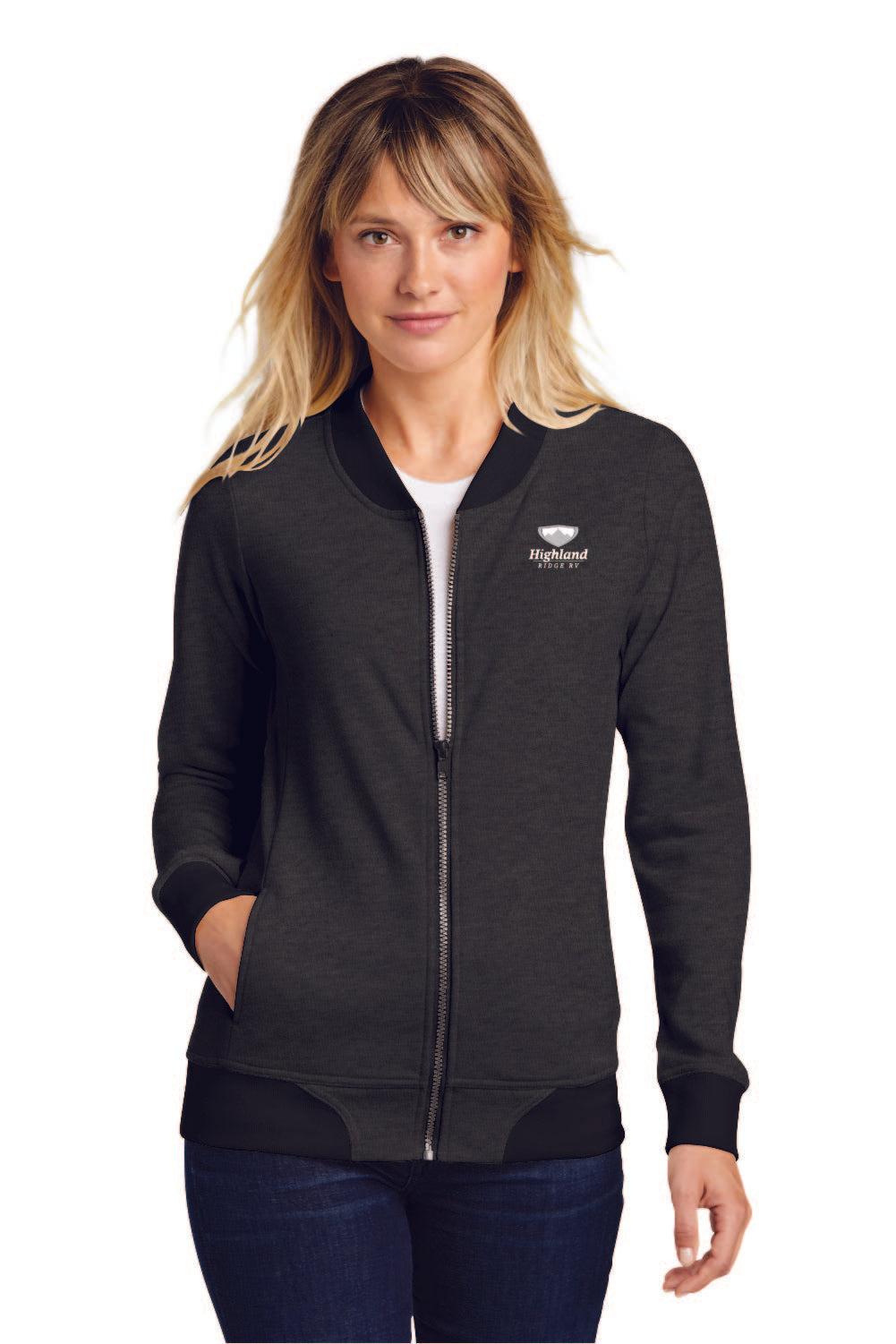 Sport-Tek® Ladies Lightweight French Terry Bomber - LST274