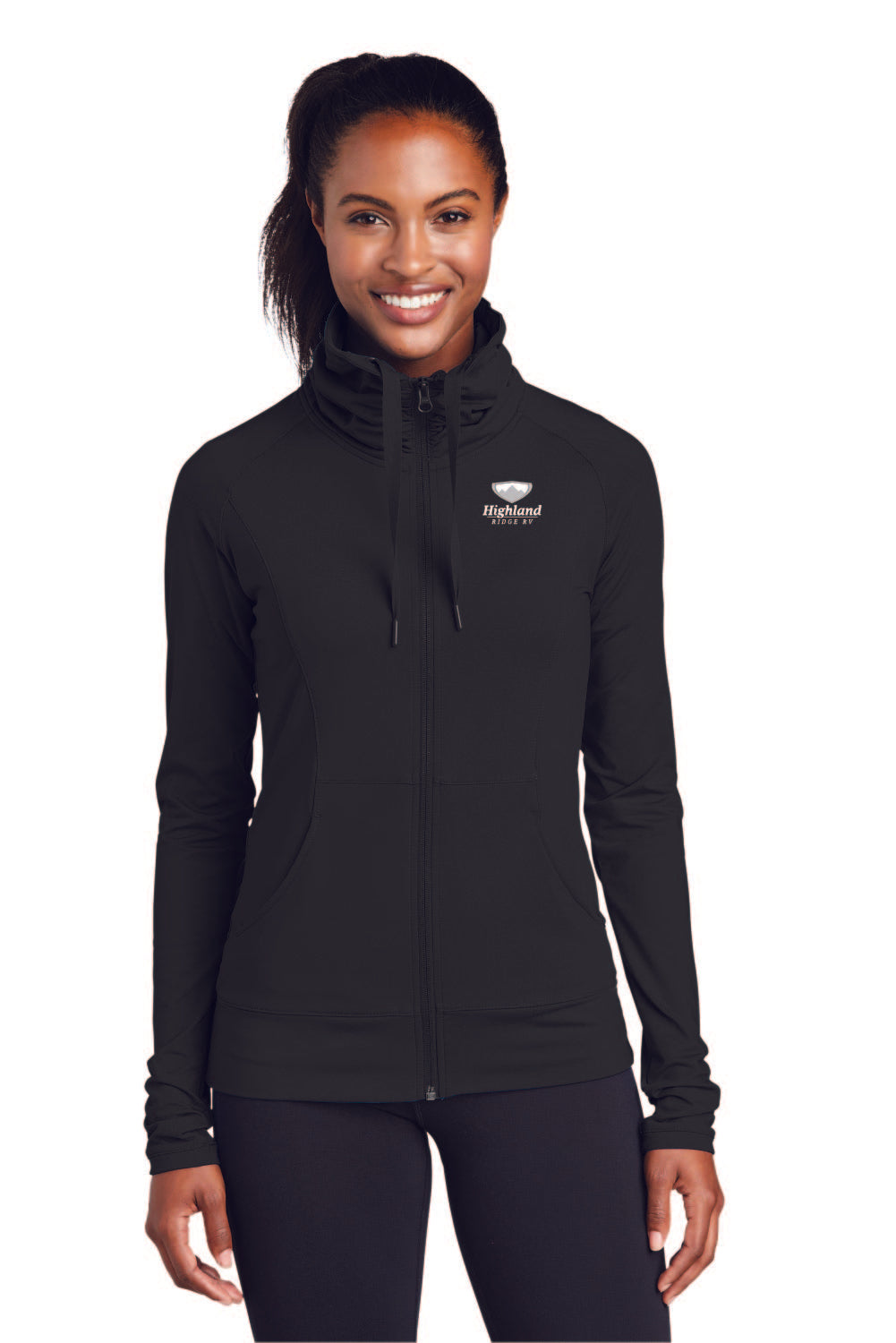 Sport-Tek® Ladies Sport-Wick® Stretch Full-Zip Jacket - LST852