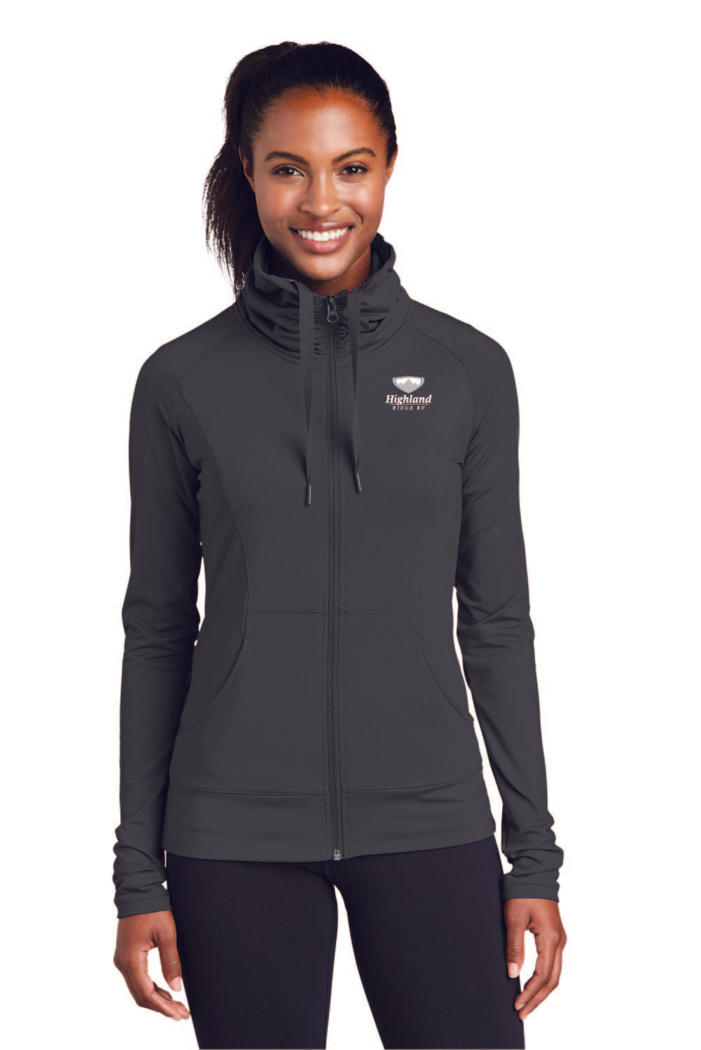 Sport-Tek® Ladies Sport-Wick® Stretch Full-Zip Jacket - LST852