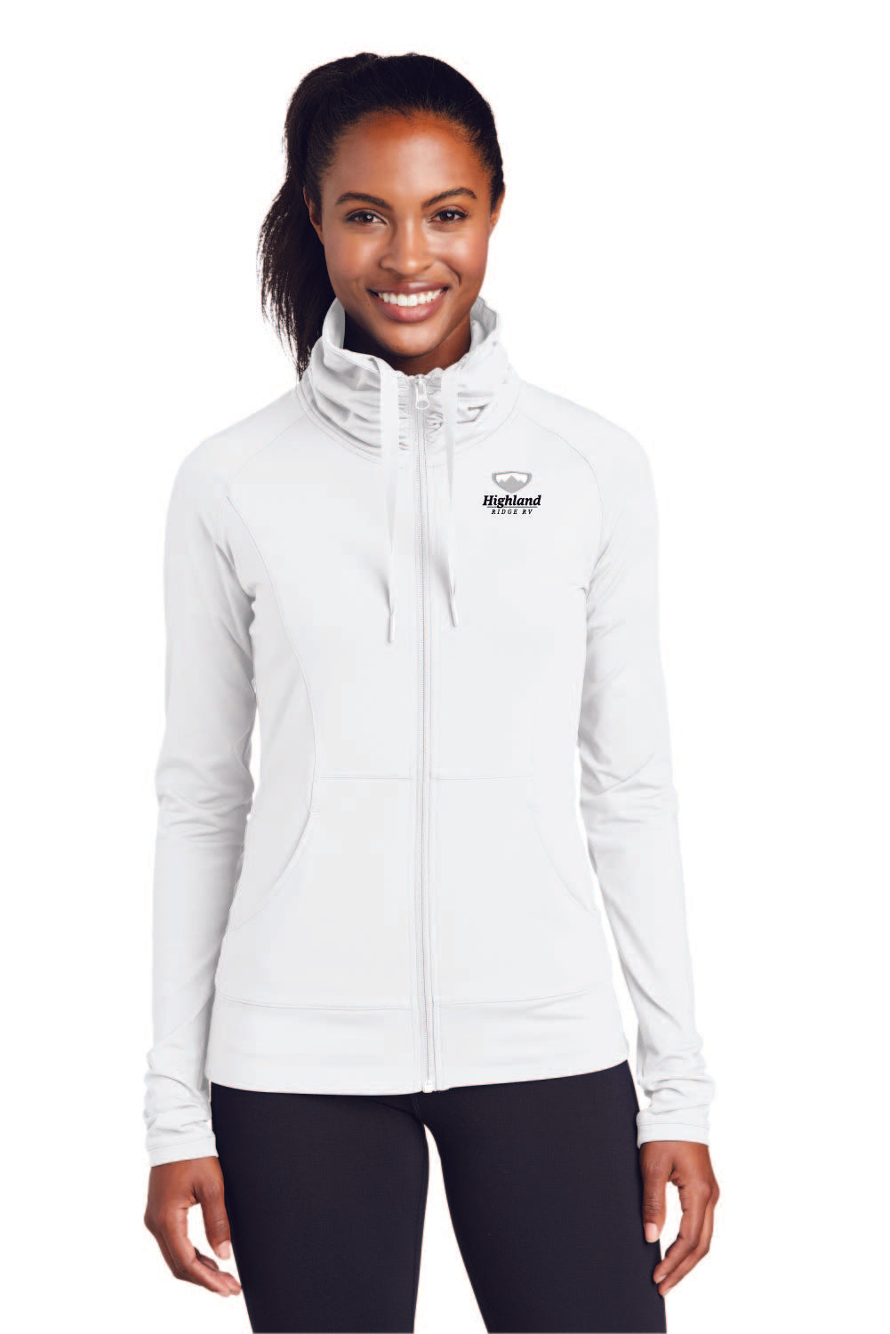 Sport-Tek® Ladies Sport-Wick® Stretch Full-Zip Jacket - LST852