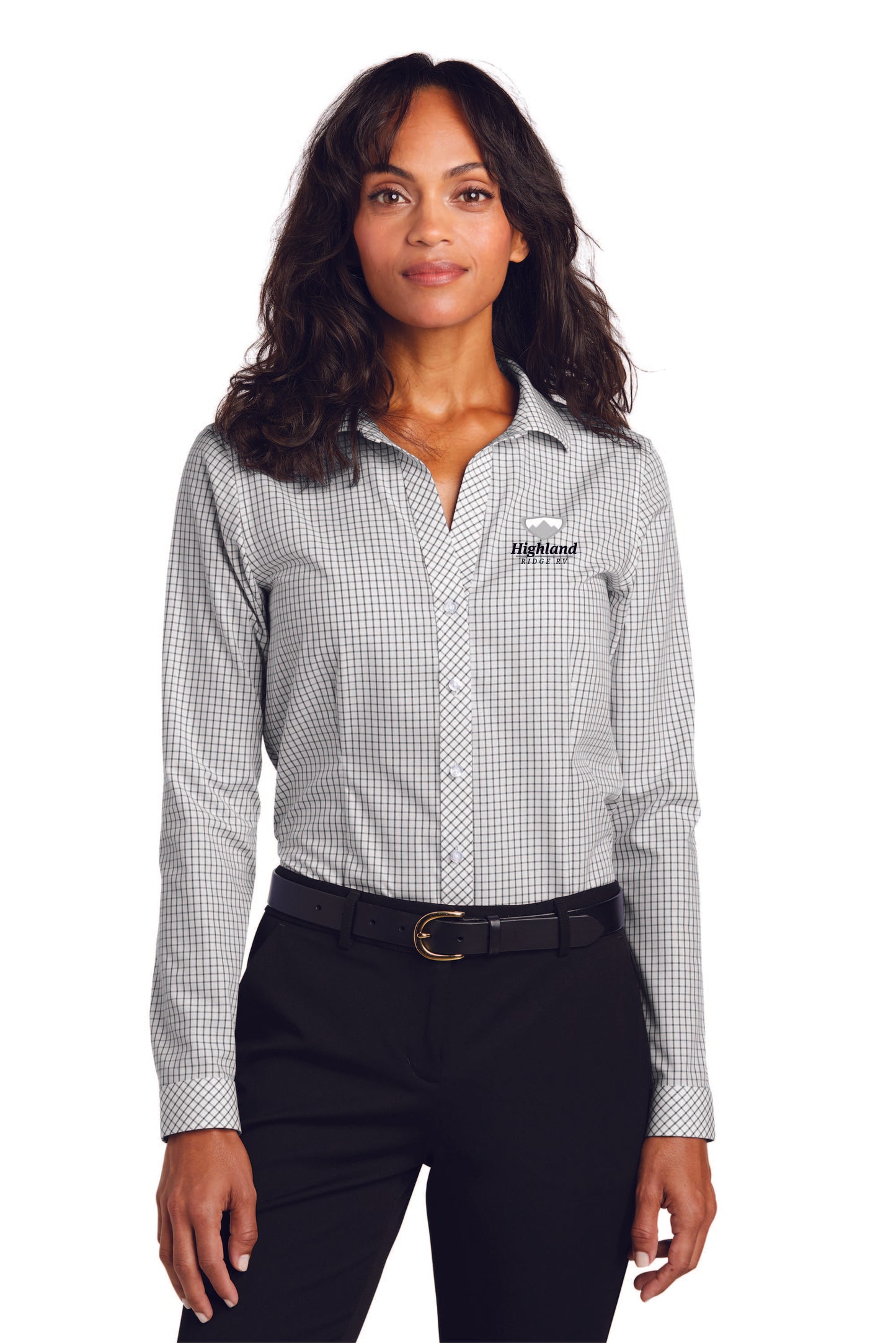 Red House ® Ladies Open Ground Check Non-Iron Shirt - RH86