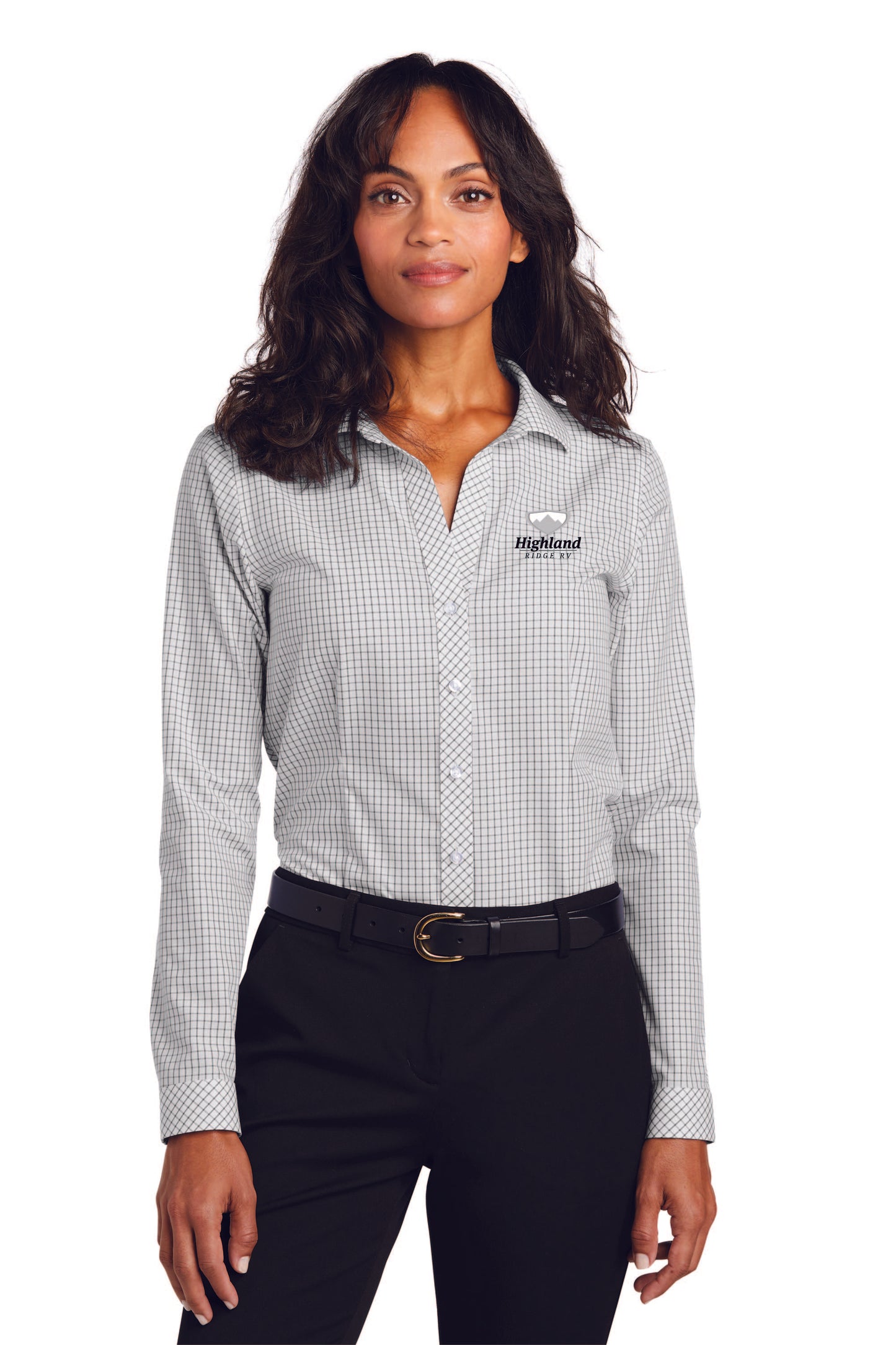 Red House ® Ladies Open Ground Check Non-Iron Shirt - RH86